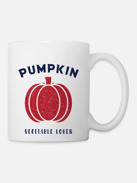 Pumpkin Vegetable Lover funny - Coffee/Tea Mug - white