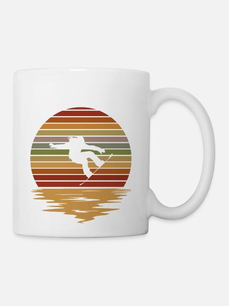 Snowboarding Color Night - Coffee/Tea Mug - white