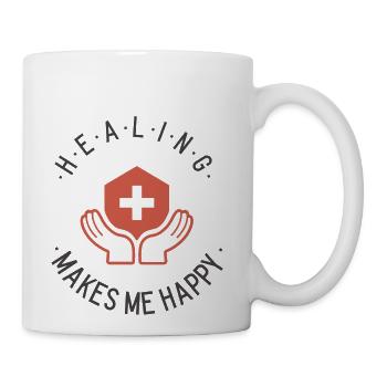 Healing Makes Happy - Coffee/Tea Mug - white - Right