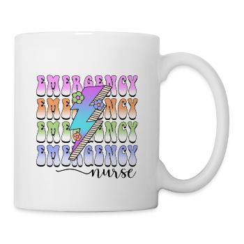 Emergency Nurse lightning - Coffee/Tea Mug - white - Right