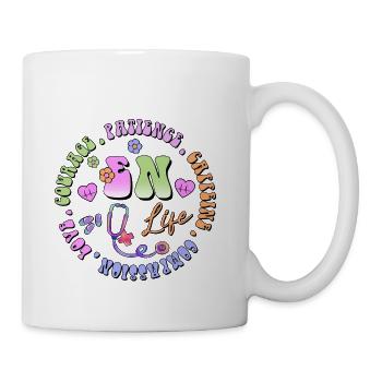 Emergency Nurse circle - Coffee/Tea Mug - white - Right