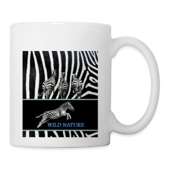 WILD NATURE - COOL ZEBRA design collection - Coffee/Tea Mug - white - Right