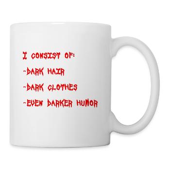 Dark Clothes eccentric Premium - Coffee/Tea Mug - white - Right