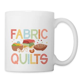 I Turn Thread & Fabric Into Quilts Quilting Quilt - Coffee/Tea Mug - white - Right