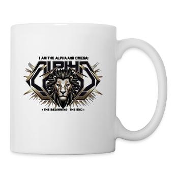 The Eternal King: Alpha & Omega - Coffee/Tea Mug - white - Right