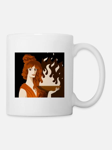 hestia goddess of home - Coffee/Tea Mug - white