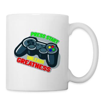 gaming controller - game lover - Coffee/Tea Mug - white - Right