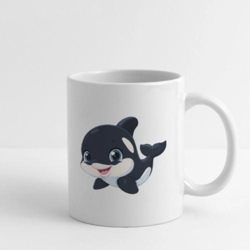 Playful Cartoon Baby Orca with Sweet Smile - Coffee/Tea Mug