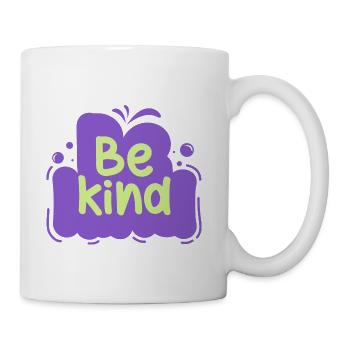 Be Kind Purple Cloud - Coffee/Tea Mug - white - Right