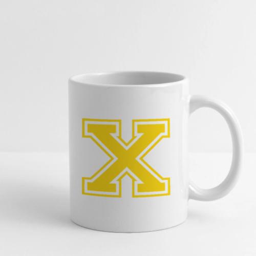 Letter X – Capital Athletic Alphabet Monogram - Coffee/Tea Mug