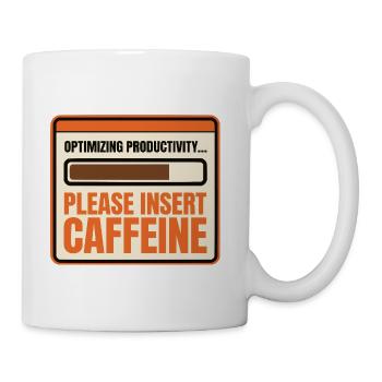Optimize Productivity Coffee Loading Present - Coffee/Tea Mug - white - Right