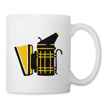 Bee Smoker Beekeeping Apiarist Honey Producer - Coffee/Tea Mug - white - Right