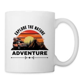 Sunset Camper Vanscape - Coffee/Tea Mug - white - Right