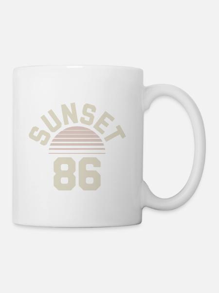 Sunset 86 Retro Arc - Coffee/Tea Mug - white