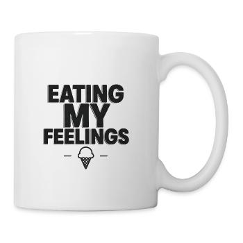 Eating My Feelings - Coffee/Tea Mug - white - Right