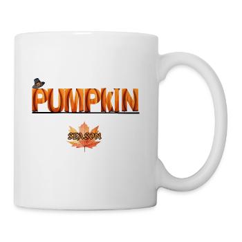 Pumpkin Season Autumn Leaf - Coffee/Tea Mug - white - Right