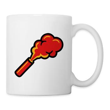 Bengal Flare Smoke Bomb Icon - Coffee/Tea Mug - white - Right