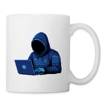 Cyberpunk Hacker | Coder & Tech Aesthetic stuffs - Coffee/Tea Mug - white - Right