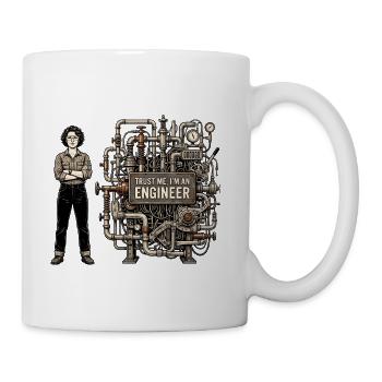 Trust Me I'm An Engineer T-Shirt - Coffee/Tea Mug - white - Right