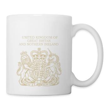 UK coat of arms - Coffee/Tea Mug - white - Right