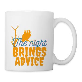 The night brings advice - Coffee/Tea Mug - white - Right