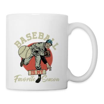 Baseball Is My Favorite Season - Coffee/Tea Mug - white - Right