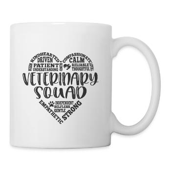 Veterinary squad for assistant or tech - Coffee/Tea Mug - white - Right