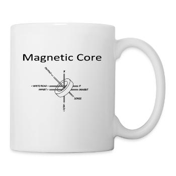 Magnetic Core Memory Cell - Coffee/Tea Mug - white - Right