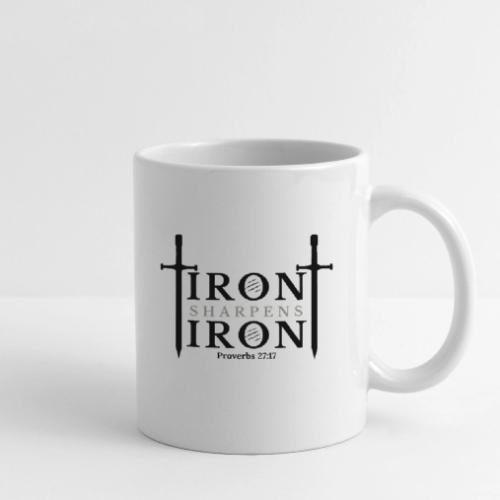 Iron Sharpens Iron - Proverbs 27:17 (Black & Grey) - Coffee/Tea Mug