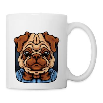 Little Pug - Coffee/Tea Mug - white - Right