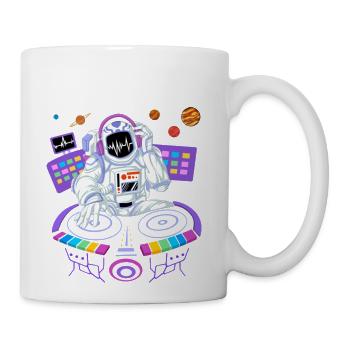 Psytrance Dj Astronaut Electronic Music Gift For - Coffee/Tea Mug - white - Right