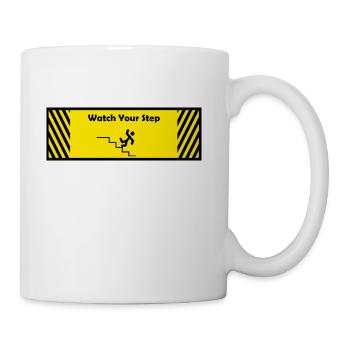 Watch Your Step - Coffee/Tea Mug - white - Right