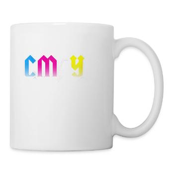 CMYK Rock Band Graphic Designer - Coffee/Tea Mug - white - Right