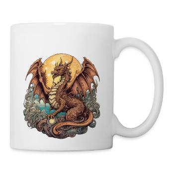 Enchanted Dragon Guardian - Coffee/Tea Mug - white - Right