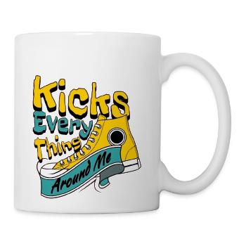 Kicks Everything - Coffee/Tea Mug - white - Right