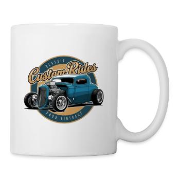 Vintage Custom Classic Car Design - Coffee/Tea Mug - white - Right