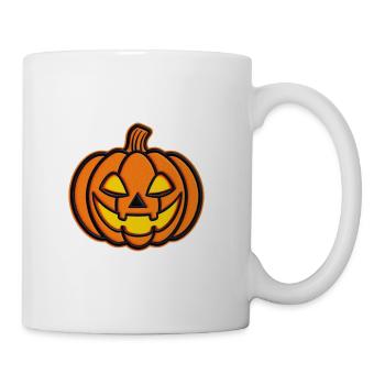 Pumpkin Jack-o-Lantern Patch - Coffee/Tea Mug - white - Right