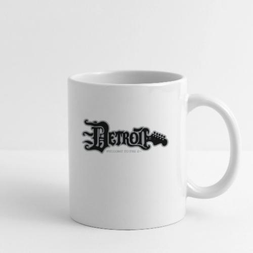 DETROIT GUITAR WTTD BLK SLR REG FONT - Coffee/Tea Mug