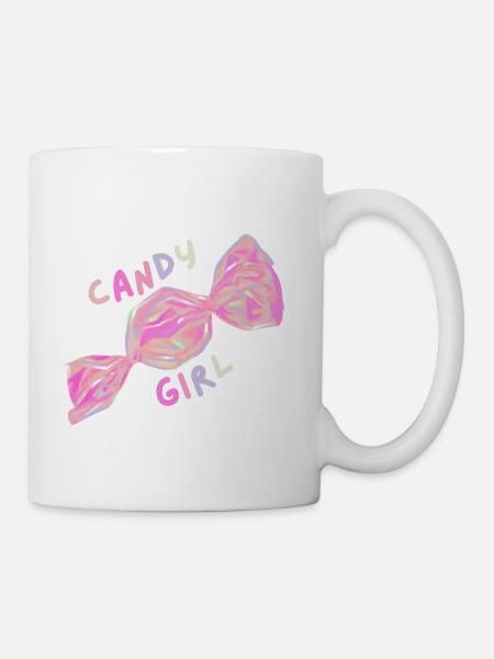 Candy Girl Graphic - Coffee/Tea Mug - white