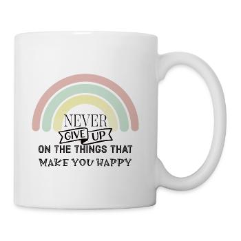 MAKE YOU HAPPY - Coffee/Tea Mug - white - Right