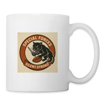 Lifrary Squad Special Forces Panther Football - Coffee/Tea Mug - white - Right