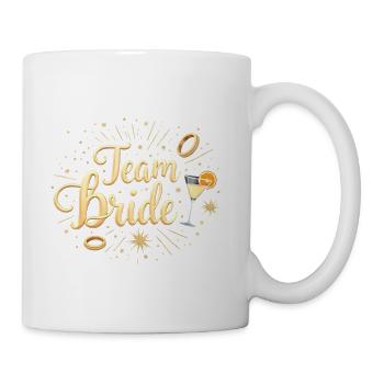 Gold Team Bride Bachelorette Party - Coffee/Tea Mug - white - Right