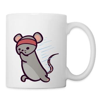 Jogging Gym Rat - Coffee/Tea Mug - white - Right