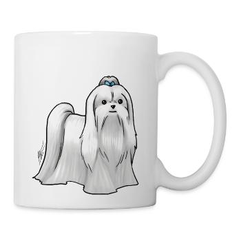Dog Maltese Show Cut - Coffee/Tea Mug - white - Right