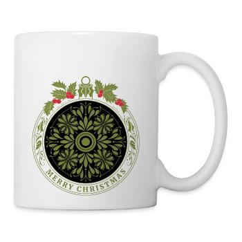 Merry Christmas Ornament - Coffee/Tea Mug - white - Right