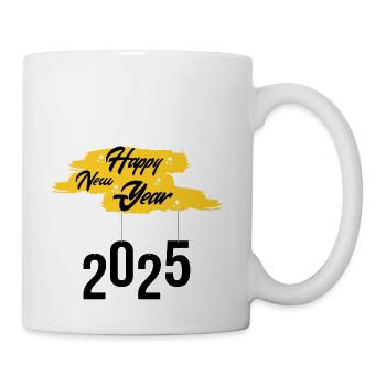 Happy New Year Celebration Design - Coffee/Tea Mug - white - Right