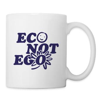 Eco Not Ego Design - Coffee/Tea Mug - white - Right