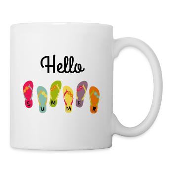 Sandals Spell Summer T-Shirt - Coffee/Tea Mug - white - Right