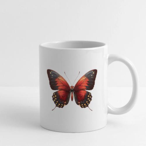 Bright Red, Black, and Yellow Butterfly - Coffee/Tea Mug