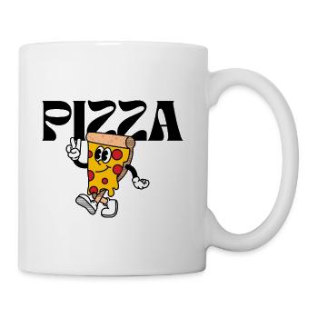 Pizza Pal Peace Sign Mascot - Coffee/Tea Mug - white - Right